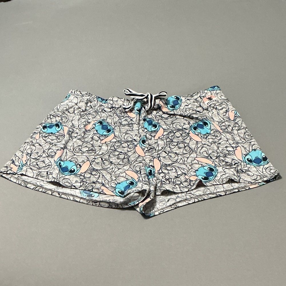 Disney Stitch Blue and Gray Character Pajamas Shorts 2x